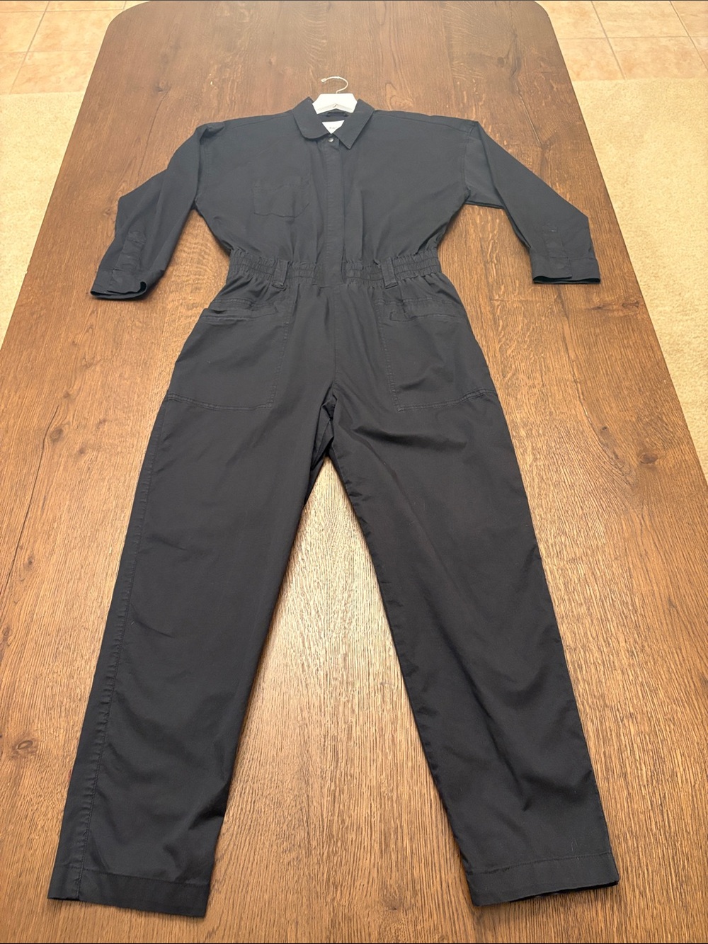 Pistola Black Cotton Jumpsuit